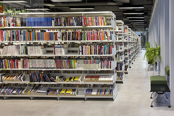 Estland  Paernu  Innenansicht der öffentlichen Bibliothek