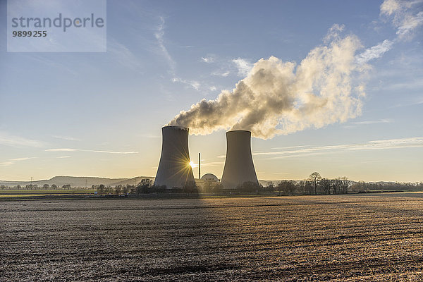 Deutschland  Niedersachsen  Grohnde  Kernkraftwerk Grohnde