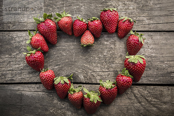 Erdbeeren in Herzform