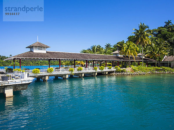 Ken Wright Terminal für Kreuzfahrtschiffe  Erol Flynn Marina und Hafen  Port Antonio  Region Portland  Jamaika  Nordamerika