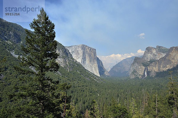 Ausblick auf die Half Dome  Yosemite-Nationalpark  Kalifornien  USA  Nordamerika