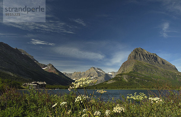 Swiftcurrent Lake im Many Glacier Gebiet  Glacier-Nationalpark  Montana  USA  Nordamerika