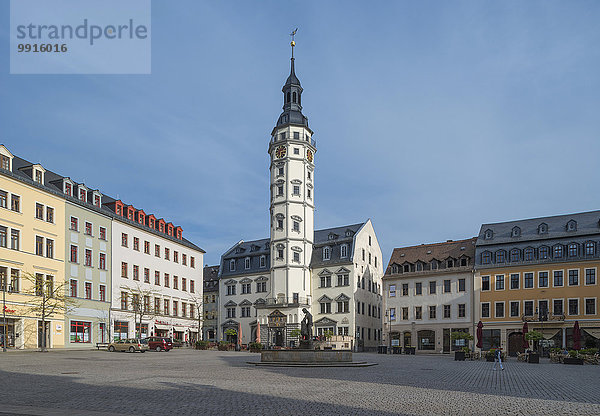 Marktplatz mit Rathaus  1575  Gera  Thüringen  Deutschland  Europa