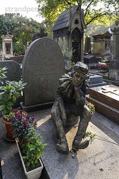 Grabmal von Vaslav Nijinsky  Cimetière de Montmartre  Friedhof  Paris  Frankreich  Europa