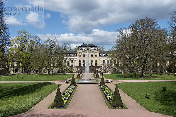 Schlossgarten mit Orangerie  Fulda  Hessen  Deutschland  Europa