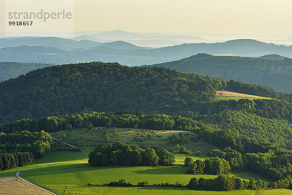 Berg Morgen Landschaft Deutschland Hessen