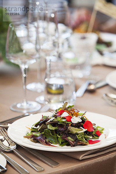 Hochzeit grüßen Salat Teller Kanada Ontario Toronto