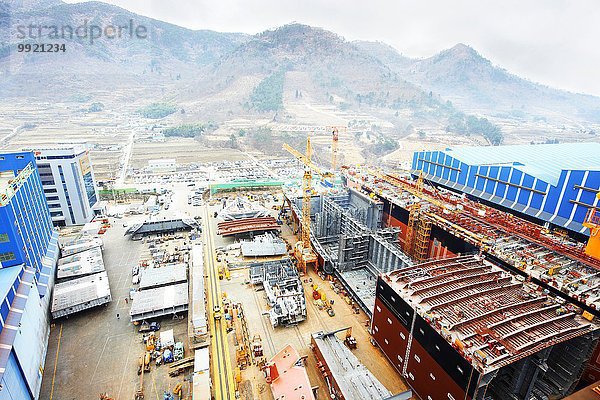 Seehafen  erhöhte Ansicht  GoSeong-gun  Südkorea