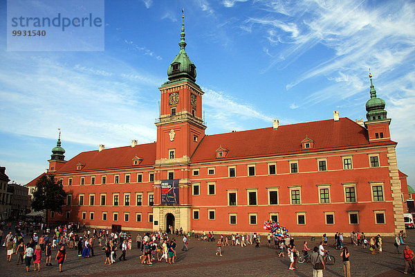 Warschau Hauptstadt Europa Palast Schloß Schlösser UNESCO-Welterbe Polen