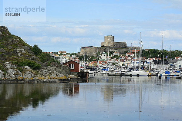 Hafen Europa Großstadt Marstrand Schweden