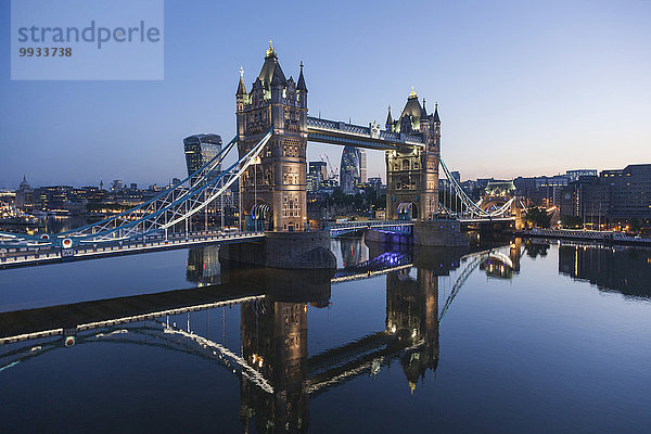 London Hauptstadt Morgendämmerung Brücke England