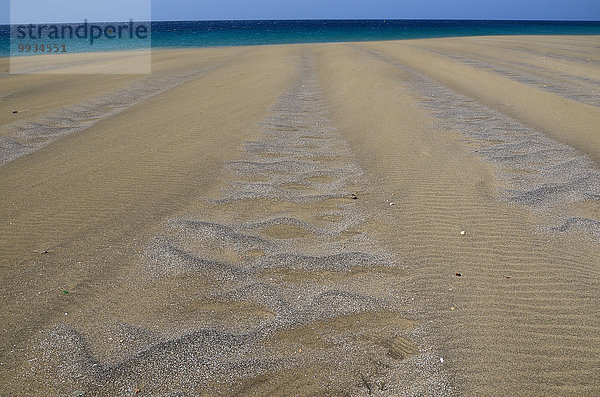 Strand Küste Meer Sandstrand Kap Verde Kapverden Kapverdische Inseln