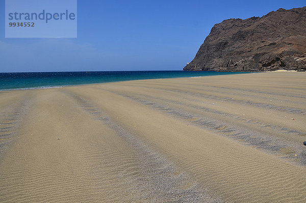 Strand Küste Meer Sandstrand Kap Verde Kapverden Kapverdische Inseln