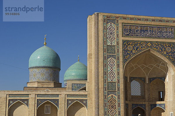 Außenaufnahme bauen Tag Gebäude niemand Architektur Religion Islam Asien Zentralasien Koranschule Seidenstraße Usbekistan