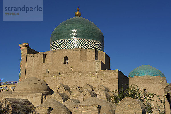 Außenaufnahme bauen Tag Gebäude niemand Architektur Geschichte Monument UNESCO-Welterbe Asien Zentralasien Mausoleum Seidenstraße Grabmal Usbekistan