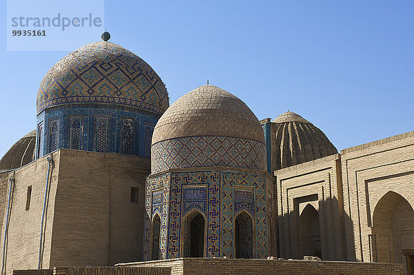 Außenaufnahme Sehenswürdigkeit bauen Tag Gebäude niemand Architektur Geschichte Monument Asien Zentralasien Mausoleum Samarkand Seidenstraße Grabmal Usbekistan
