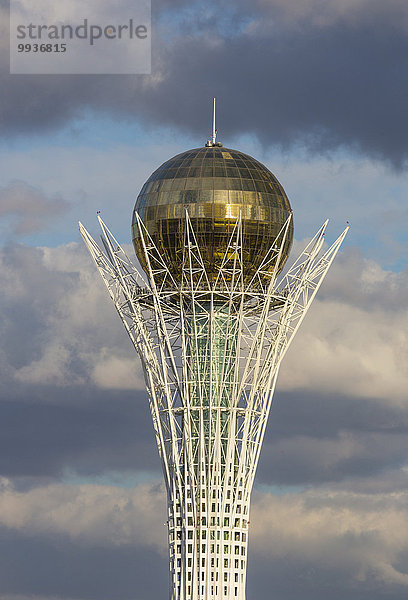 niemand Reise Großstadt Architektur Turm Monument Tourismus Zentralasien Kasachstan