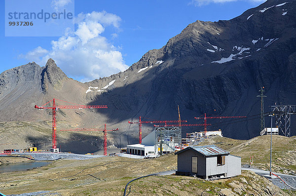 bauen Europa Damm Kanton Glarus Stausee Schweiz