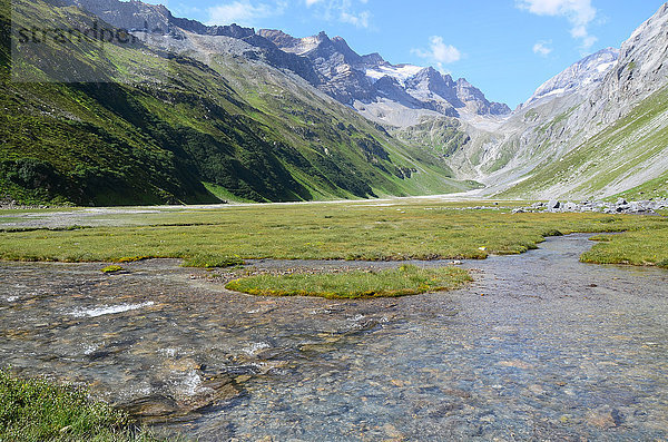 Europa Tal Breil Kanton Graubünden Schweiz