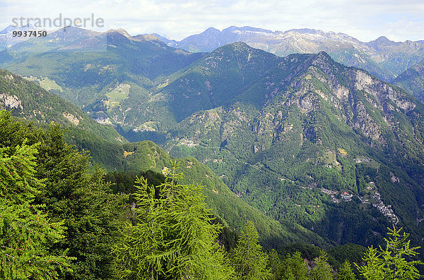 Europa Berg Tal Ansicht Schweiz