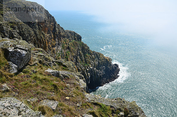Nationalpark Großbritannien Steilküste Küste Meer Atlantischer Ozean Atlantik Wales
