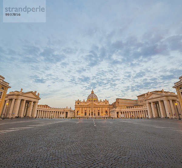 Rom Hauptstadt Großstadt Abenddämmerung Italien Vatikan
