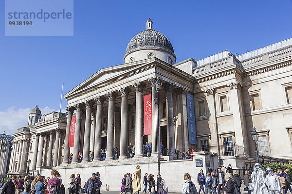 London Hauptstadt England National Gallery Trafalgar Square