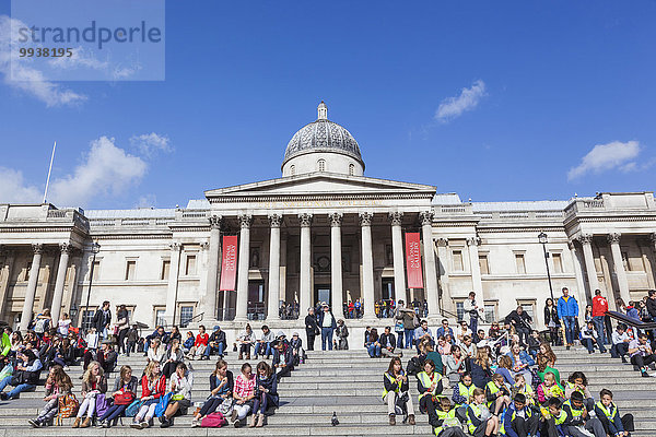 London Hauptstadt England National Gallery Trafalgar Square