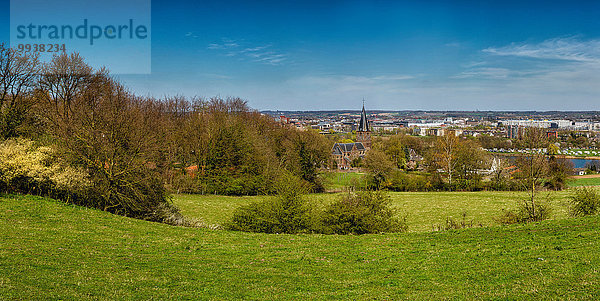 Europa Berg Landschaft Hügel Fluss Feld Wiese Niederlande Meuse Petersdom Maastricht