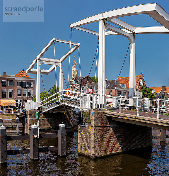 Wasser Europa Sommer Großstadt Kirche Dorf Niederlande Haarlem