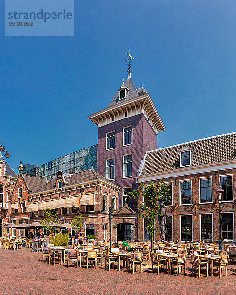 Europa Sommer Großstadt Dorf Niederlande Haarlem