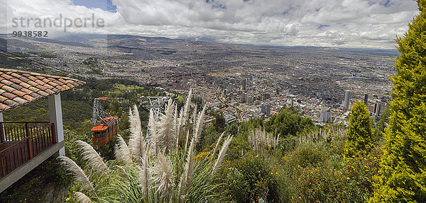 Stadt Großstadt Ansicht lateinamerikanisch Bogota Kolumbien Südamerika