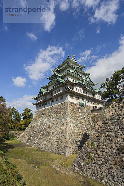 Wand Palast Schloß Schlösser niemand Reise Architektur Geschichte Festung Tourismus Aichi Asien Japan Nagoya