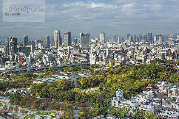 Skyline Skylines Landschaft niemand Reise Großstadt Architektur Ansicht Tourismus Asien Japan Osaka