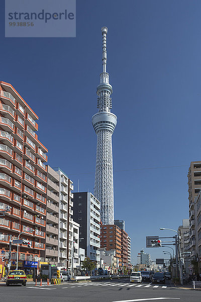 Gebäude niemand Reise Großstadt Tokyo Hauptstadt Architektur Turm groß großes großer große großen Tourismus Asakusa Asien Japan