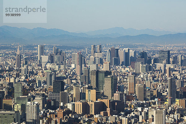 Panorama Skyline Skylines niemand Reise Großstadt Tokyo Hauptstadt Architektur Tourismus Akihabara Fernsehantenne Asien Japan Kanto Metropole Shinjuku