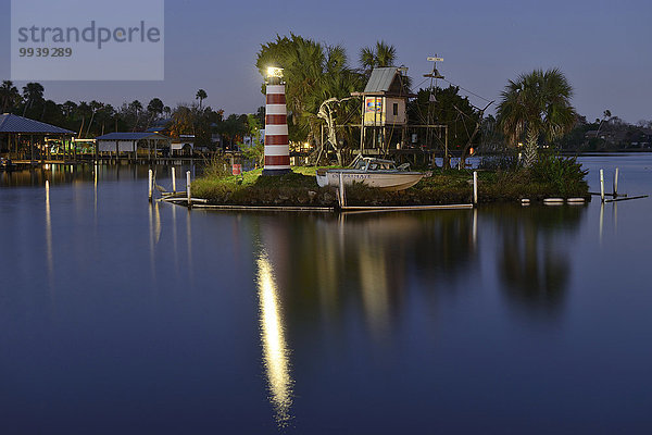 Vereinigte Staaten von Amerika USA Flussufer Ufer Nacht Insel Urlaub Florida Affe
