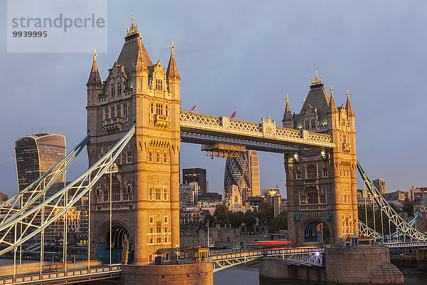 London Hauptstadt Sonnenaufgang Brücke England