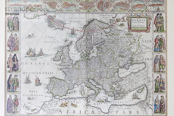Europa Landkarte Karte Jahrhundert