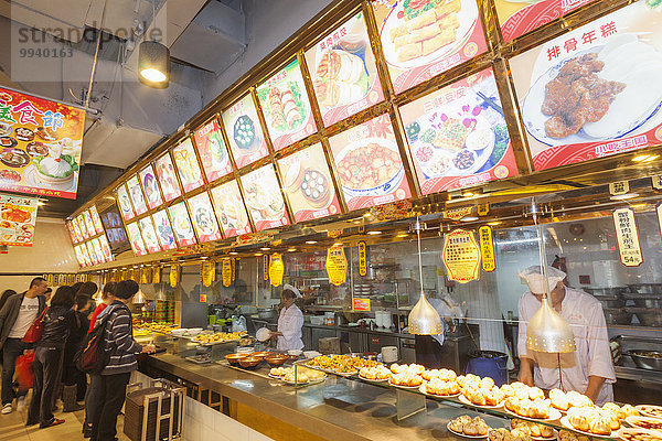zeigen Lebensmittel Restaurant Dienstleistungssektor Einsamkeit China Shanghai