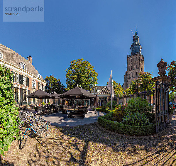 Europa Sommer Kirche Dorf Niederlande Gelderland