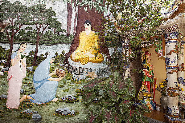 Außenaufnahme Sehenswürdigkeit Tag Tradition Statue Teamgeist Asien Buddha Buddhastatue Pagode Vietnam vietnamesisch