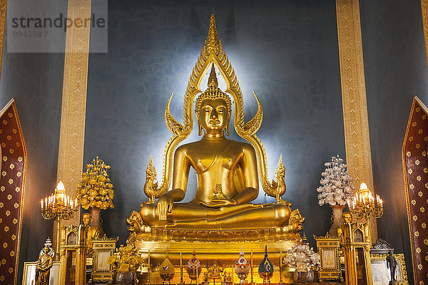 Bangkok Hauptstadt Halle Statue Marmor Buddha Thailand