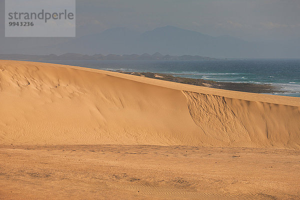 Europa Landschaft Küste Meer Sand Kanaren Kanarische Inseln Düne Corralejo Fuerteventura Spanien
