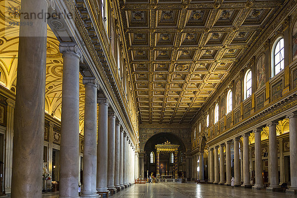 Basilika Santa Maria Maggiore  innen  Rom  Latium  Italien  Europa