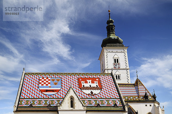 St.-Markus-Kirche  Zagreb  Kroatien  Europa