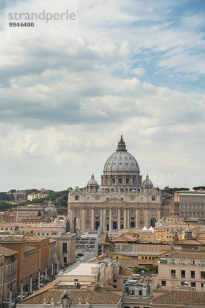 Blick über Altstadt und Petersdom  Vatikan  Rom  Latium  Italien  Europa