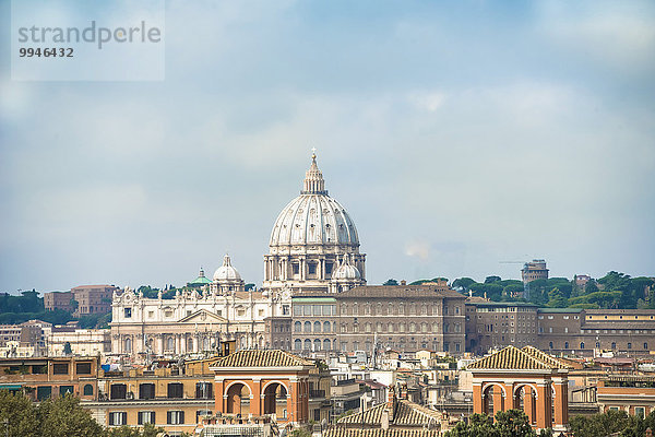 Petersdom und Vatikanische Museen  Vatikan  Rom  Latium  Italien  Europa