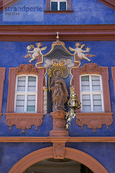 Maria Immaculata am Franck-Haus  Marktheidenfeld  Spessart  Mainfranken  Unterfranken  Franken  Bayern  Deutschland  Europa