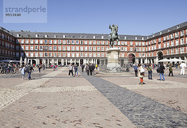 Plaza Mayor  Madrid  Spanien  Europa